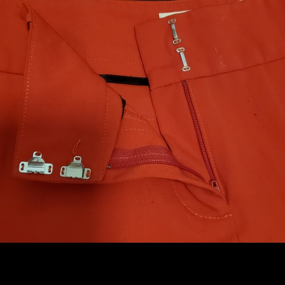 Trina Turk Studded Red Straight Leg Pants - Picture 7 of 8
